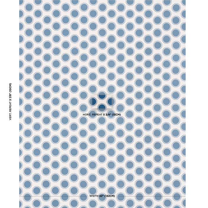 Schumacher Oompa Navy Fabric Sample 181950