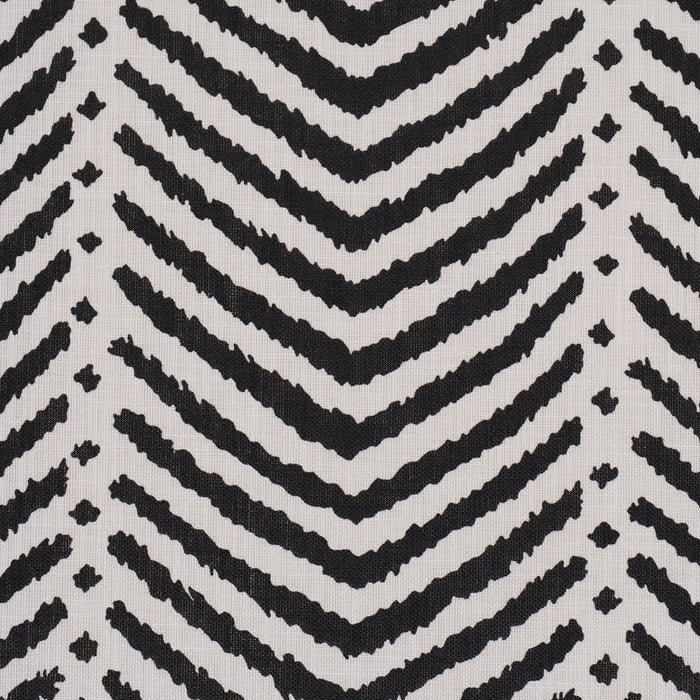 Schumacher La Jolla Indoor/Outdoor Black Fabric Sample 182005