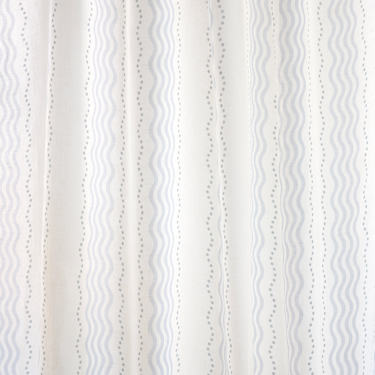 Schumacher Margot Linen Sheer Blue Fabric Sample 182011