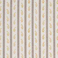 Schumacher Eddie Woven Hand Block Print Yellow Fabric 182022
