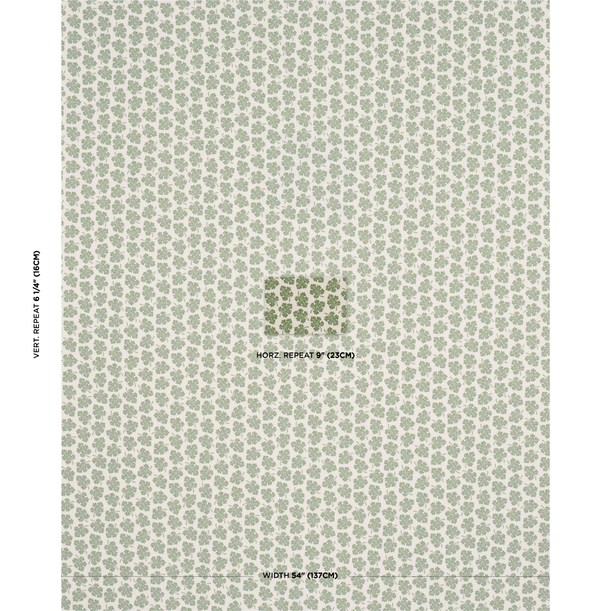 Schumacher Olive Green Fabric Sample 182030