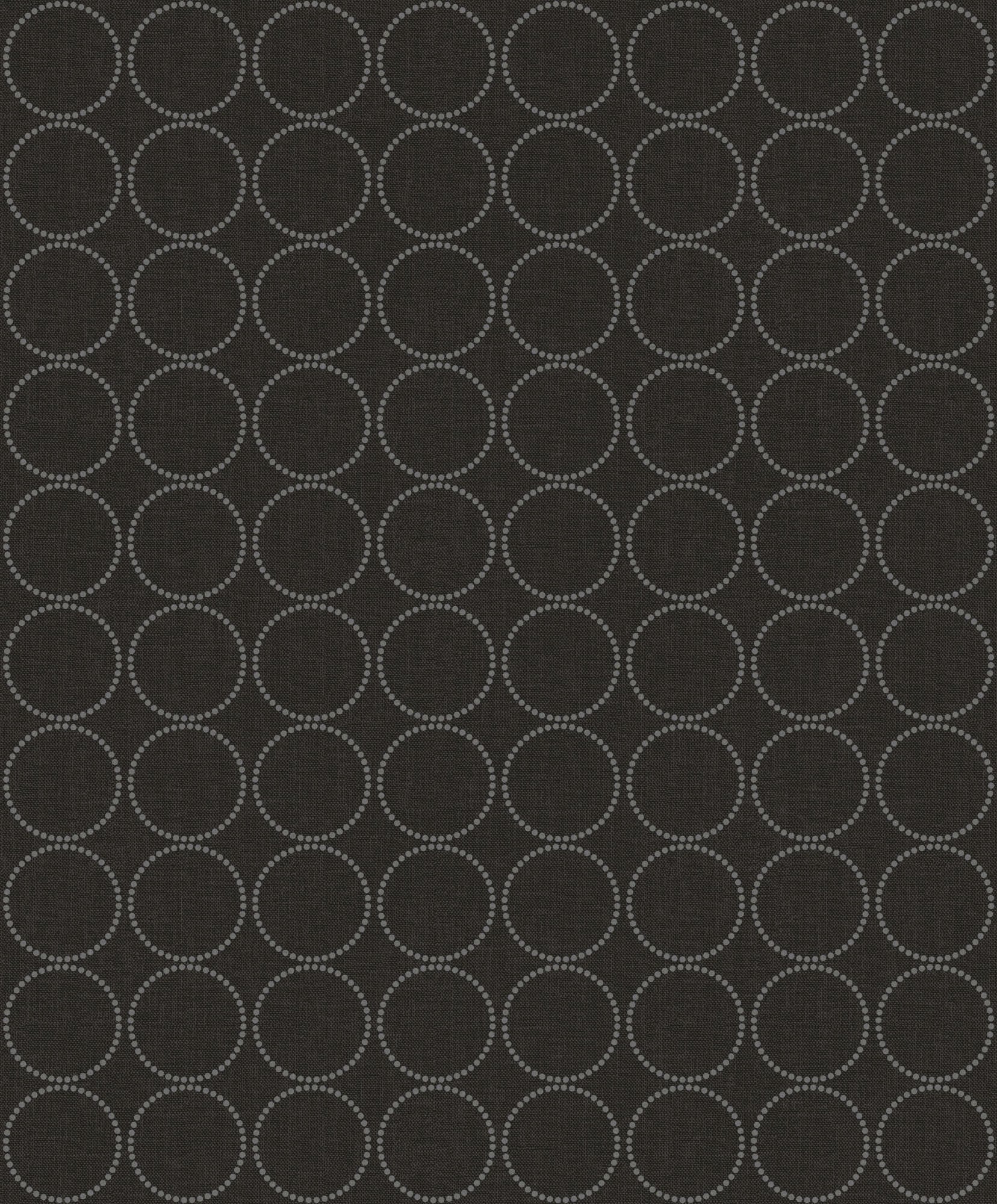 Seabrook Designs Small Circles Charcoal Wallpaper 1820900