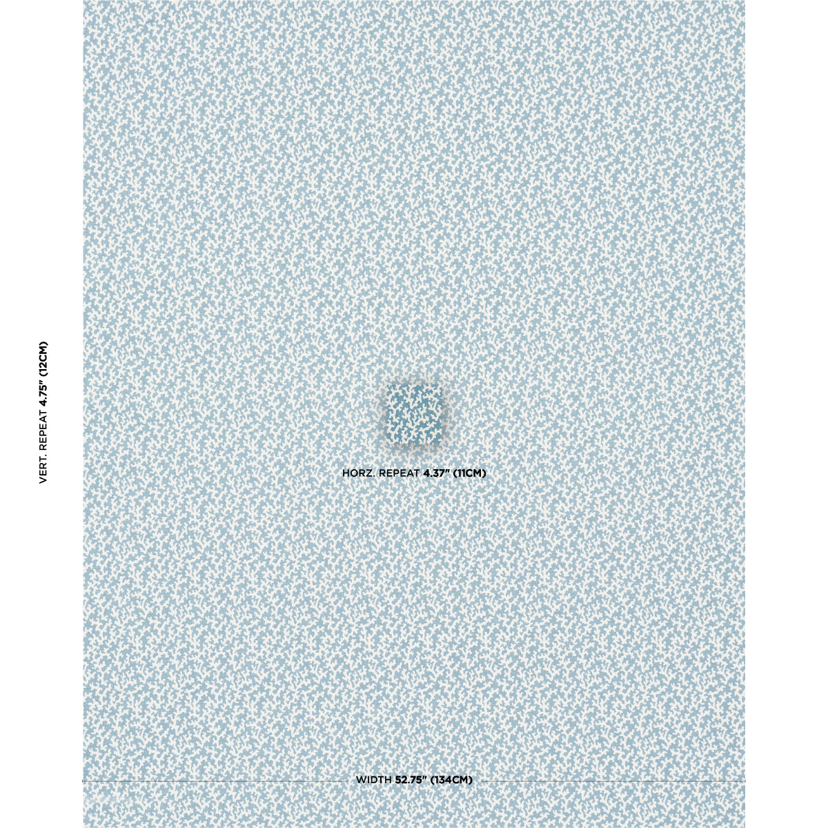 Schumacher Folly Marine Fabric Sample 182091