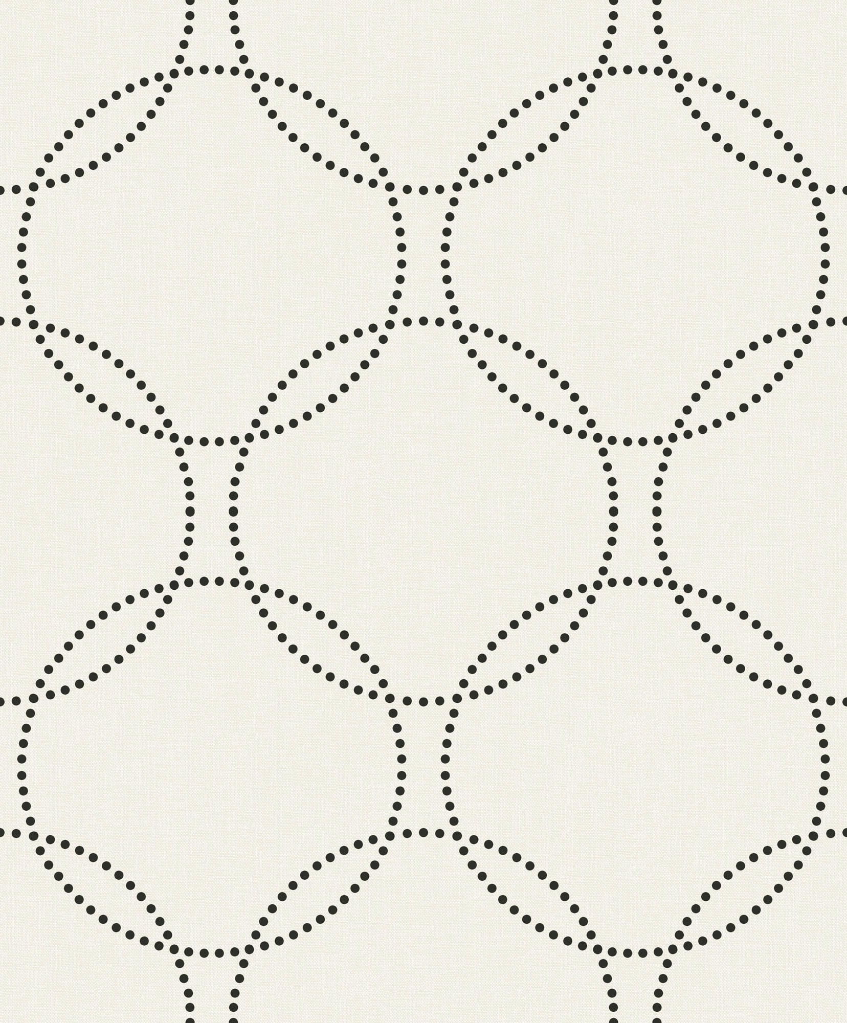 Seabrook Designs Intersecting Circles Ivory Wallpaper 1821010