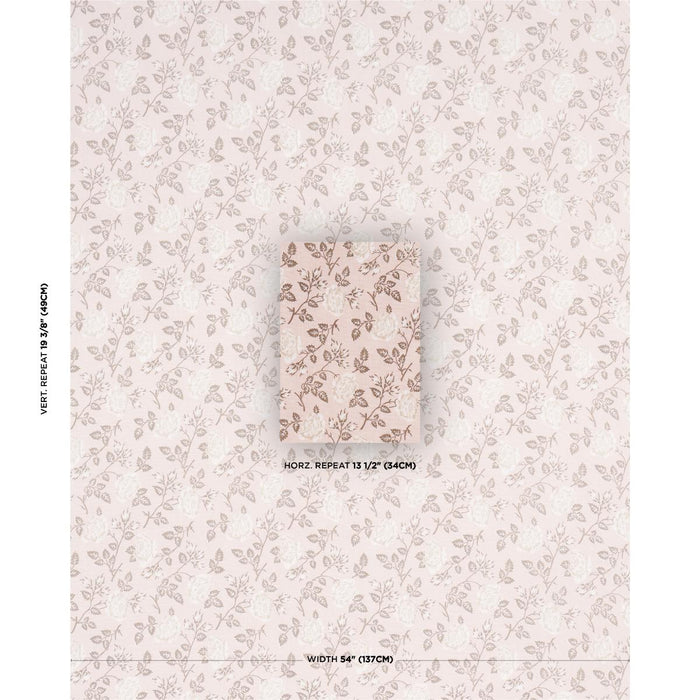 Schumacher Lavinia Neutral Fabric Sample 182102