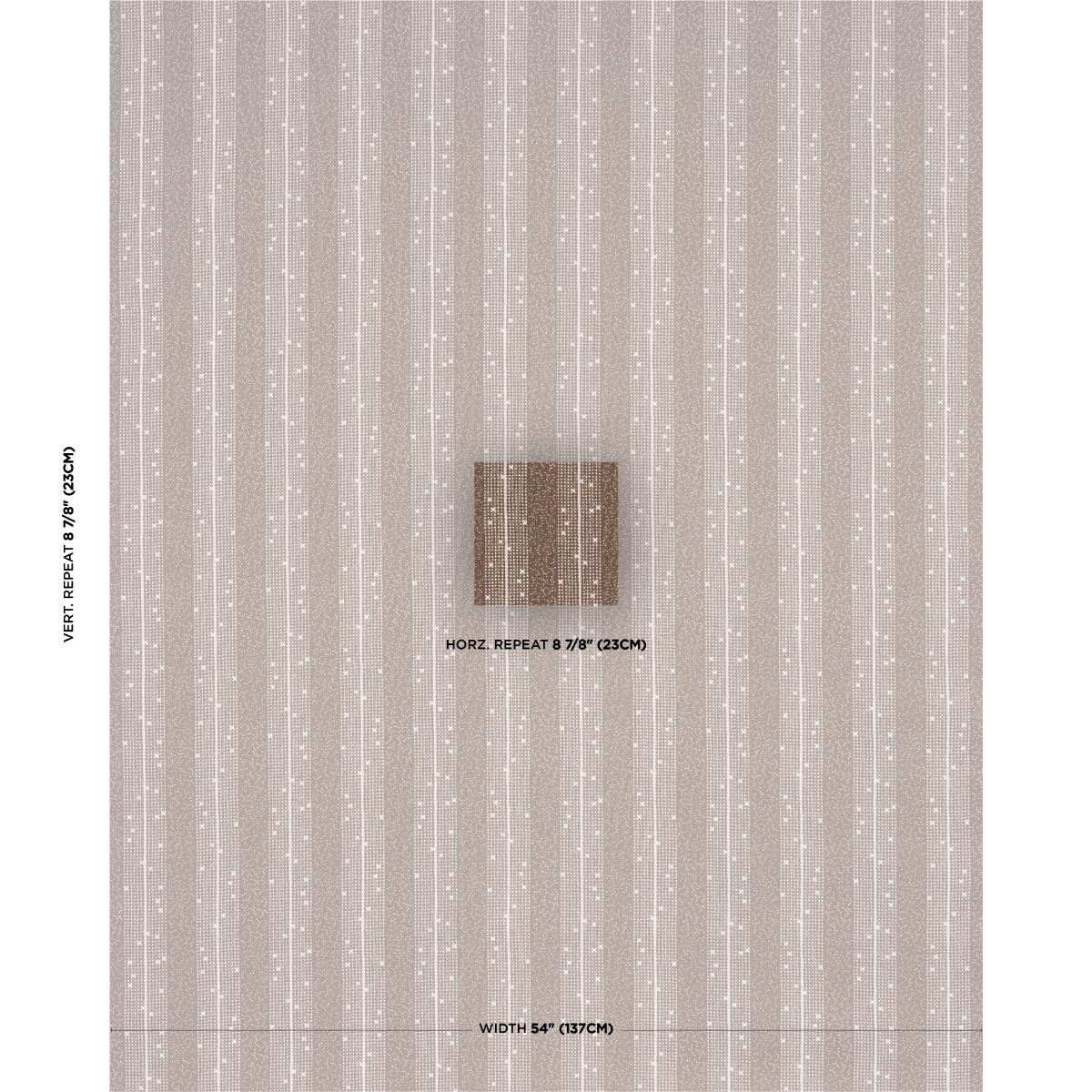 Schumacher Stella Stripe Brown Fabric 182111