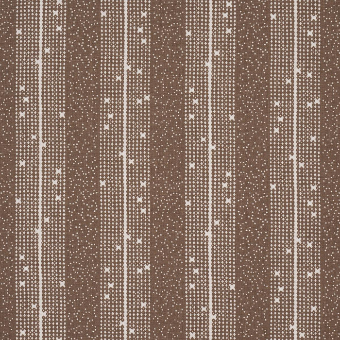 Schumacher Stella Stripe Brown Fabric Sample 182111