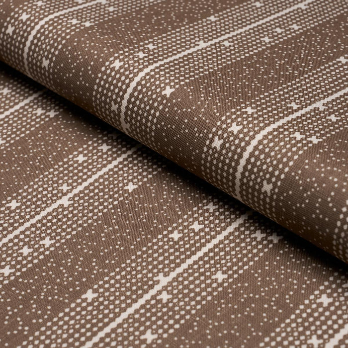 Schumacher Stella Stripe Brown Fabric Sample 182111