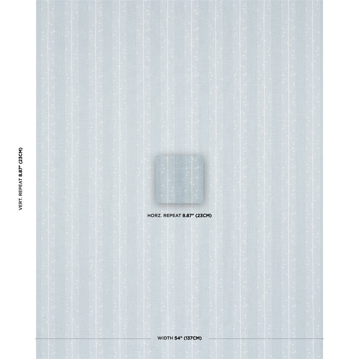 Schumacher Stella Stripe Blue Fabric Sample 182112