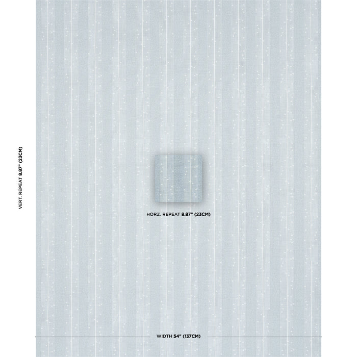 Schumacher Stella Stripe Blue Fabric 182112