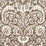 Schumacher Suffolk Damask Brown Fabric 182120