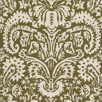 Schumacher Suffolk Damask Blue Fabric 182122