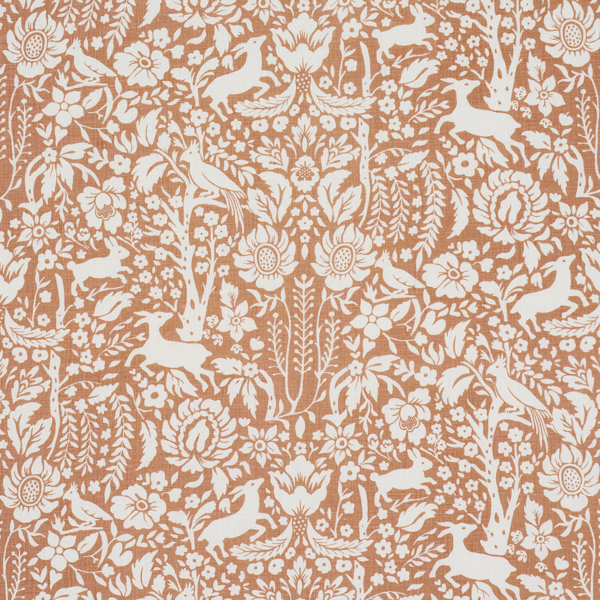 Schumacher Deerfield Spice Fabric Sample 182171