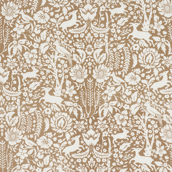 Schumacher Deerfield Mocha Fabric Sample 182172