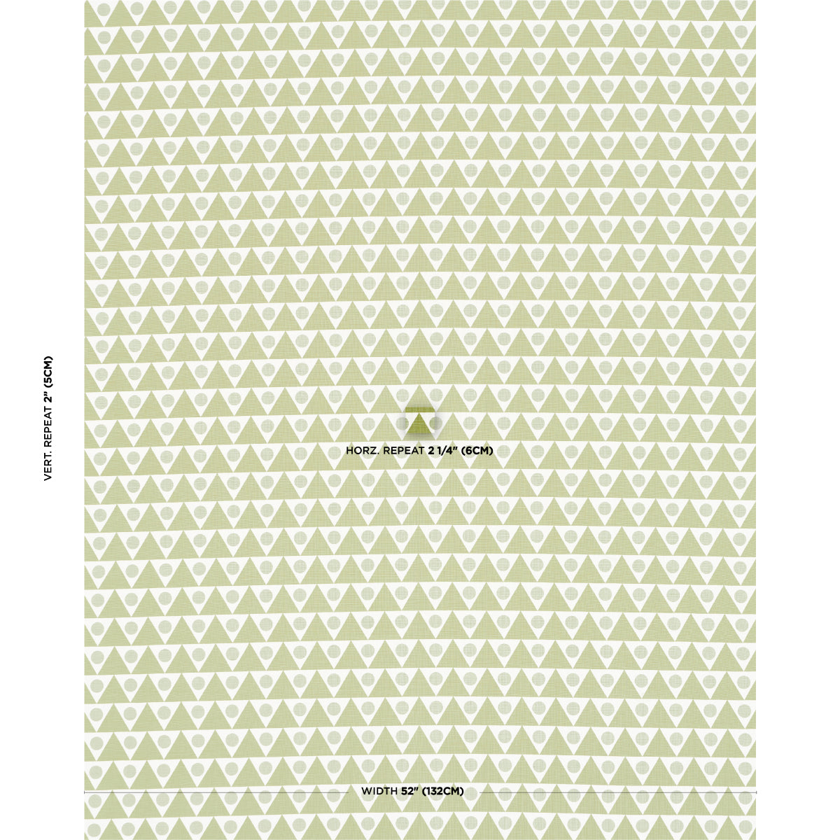 Schumacher Pennant Green Fabric Sample 182221