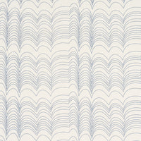 Schumacher Richter Linen Print Blue Fabric 182231
