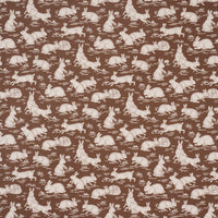 Schumacher Cottontails Chestnut Fabric 182241