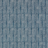 Schumacher Noland Block Print Indigo Fabric 182290