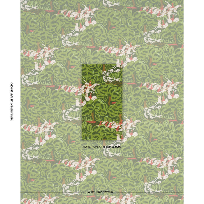 Schumacher Margaret Schloeman's Fox Chase Forest Fabric 182340