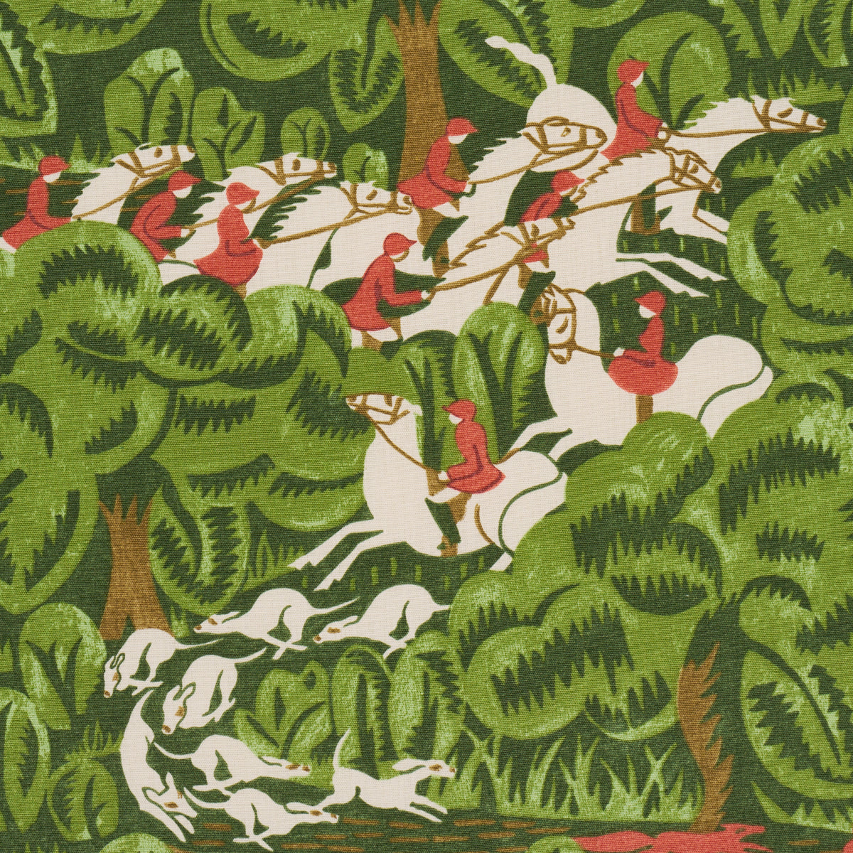 Schumacher Margaret Schloeman's Fox Chase Forest Fabric 182340