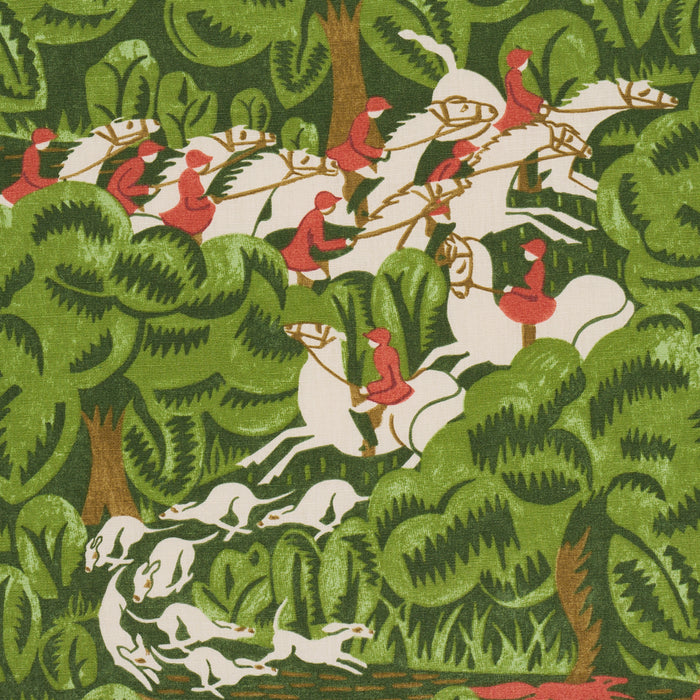 Schumacher Margaret Schloeman's Fox Chase Forest Fabric 182340