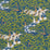 Schumacher Margaret Schloeman's Fox Chase Navy & Green Fabric 182341