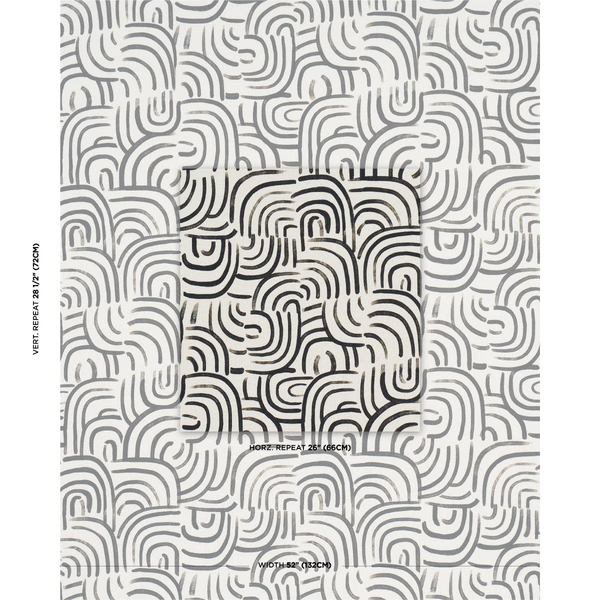 Schumacher New Beat Carbon Fabric 182362