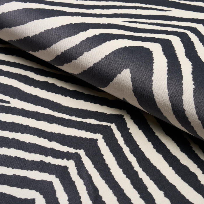 Schumacher Blixen Velvet Graphite Fabric 182440