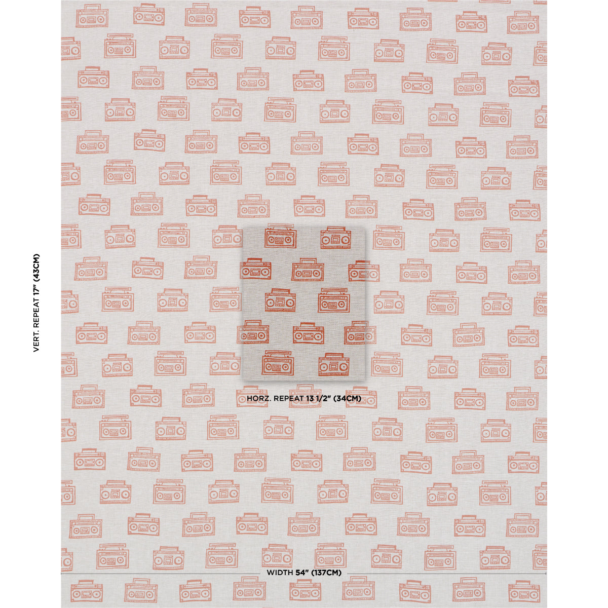 Schumacher Ode Hand Block Crush Fabric Sample 182451