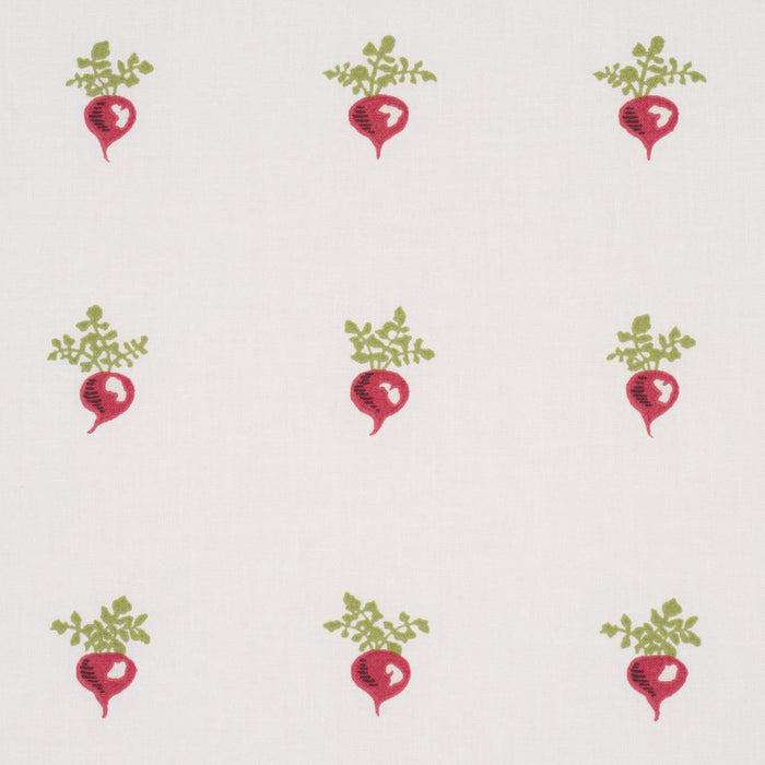 Schumacher My Little Radish Red Fabric Sample 182500