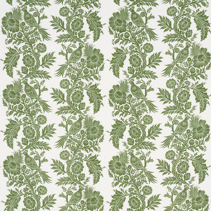 Schumacher Raven Woods Green Fabric Sample 182530