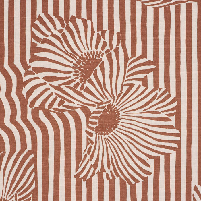 Schumacher Chaney Floral Terracotta Fabric 182540