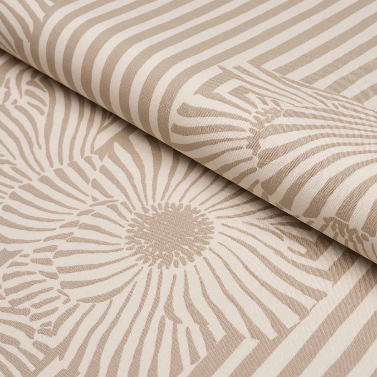 Schumacher Chaney Floral Sand Fabric 182541