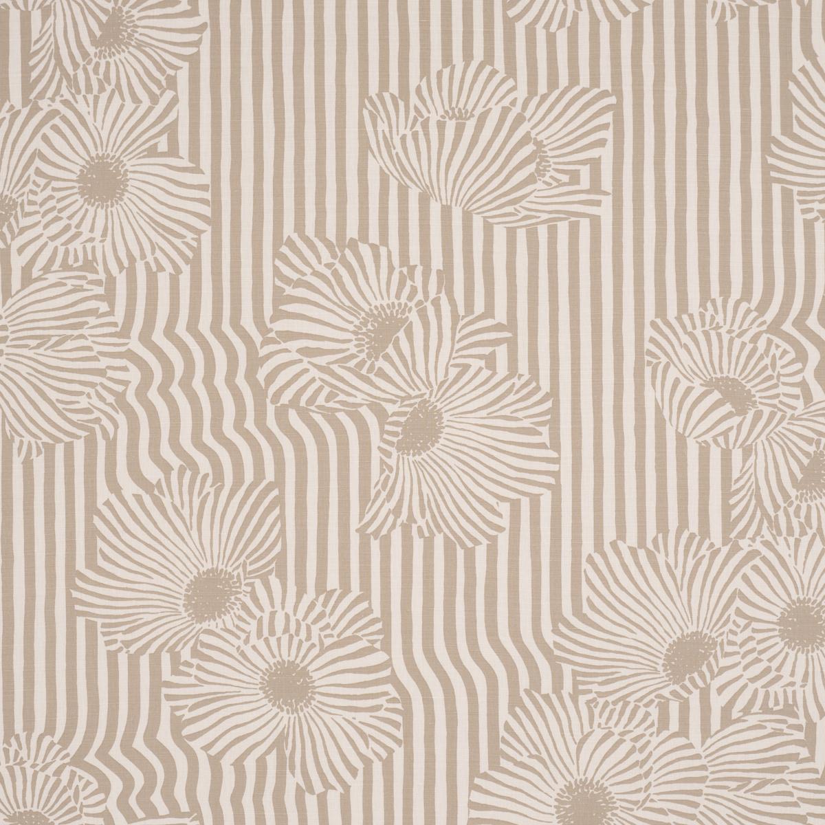 Schumacher Chaney Floral Sand Fabric Sample 182541