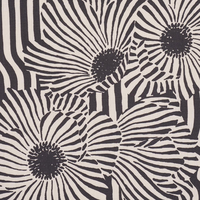 Schumacher Chaney Floral Carbon Fabric 182542