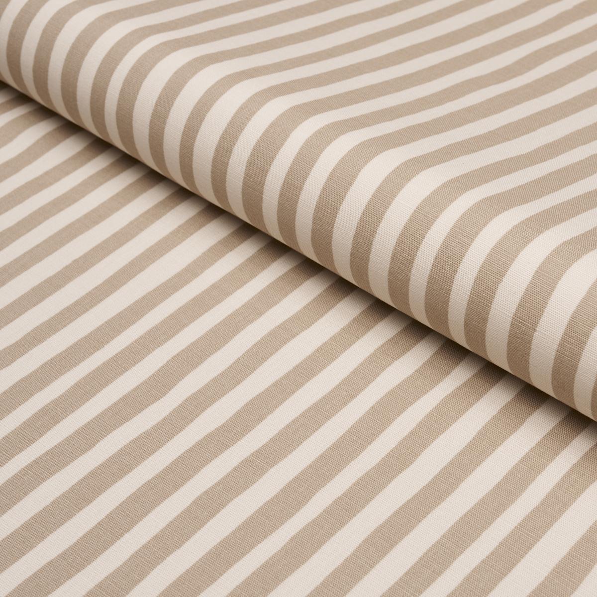 Schumacher Chaney Stripe Sand Fabric 182550