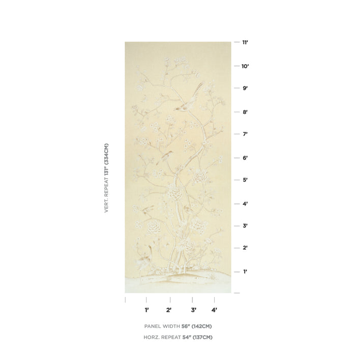 Schumacher Chinois Palais Butter Fabric 182561