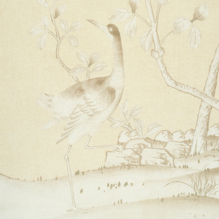 Schumacher Chinois Palais Butter Fabric Sample 182561