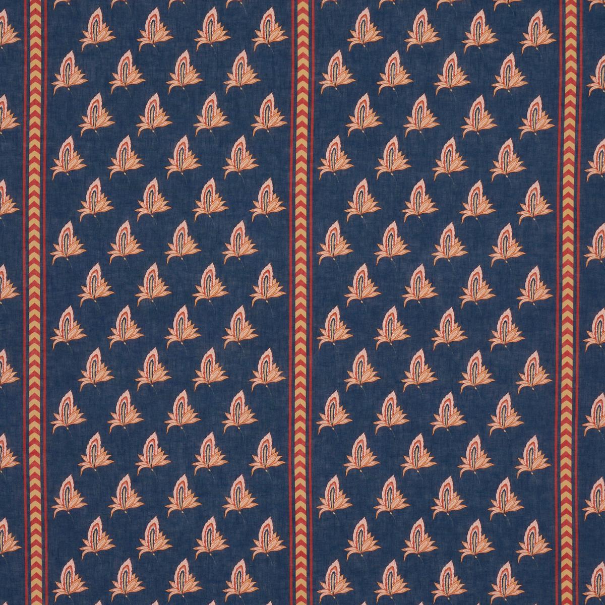 Schumacher Bangalore Imagination Bleu Fabric 182600