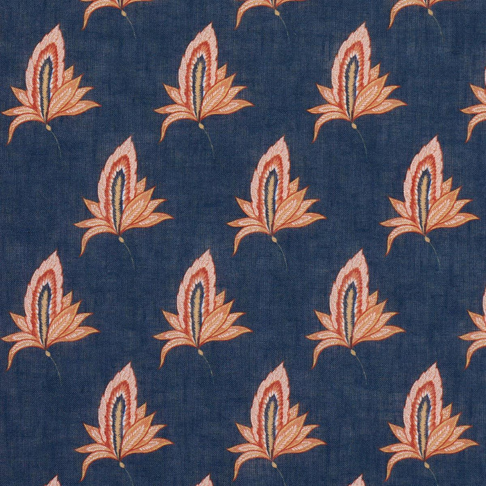 Schumacher Bangalore Imagination Bleu Fabric 182600