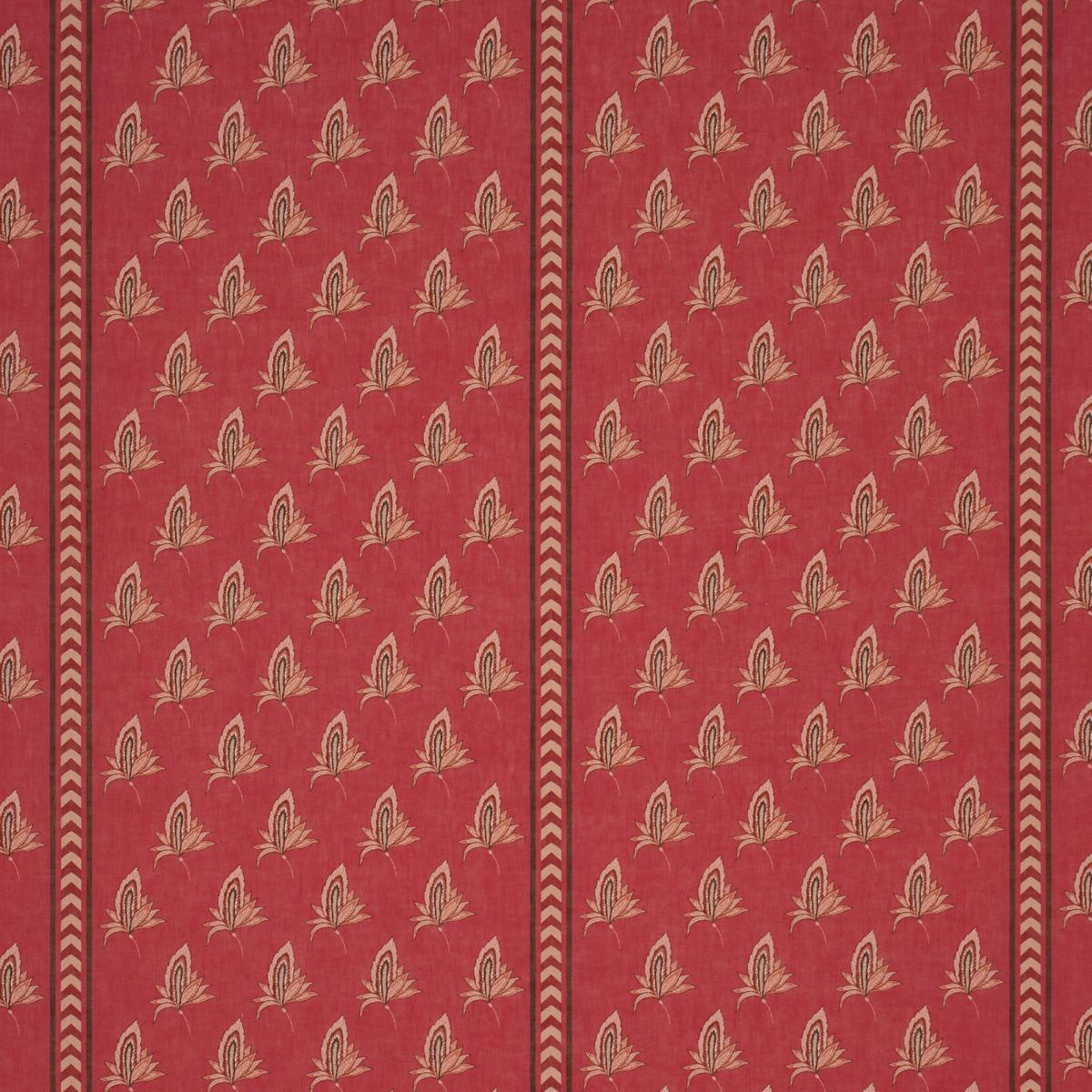 Schumacher Bangalore Imagination Rouge Fabric 182601