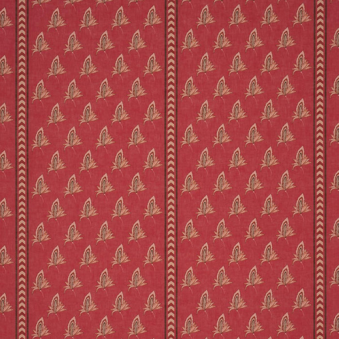 Schumacher Bangalore Imagination Rouge Fabric 182601