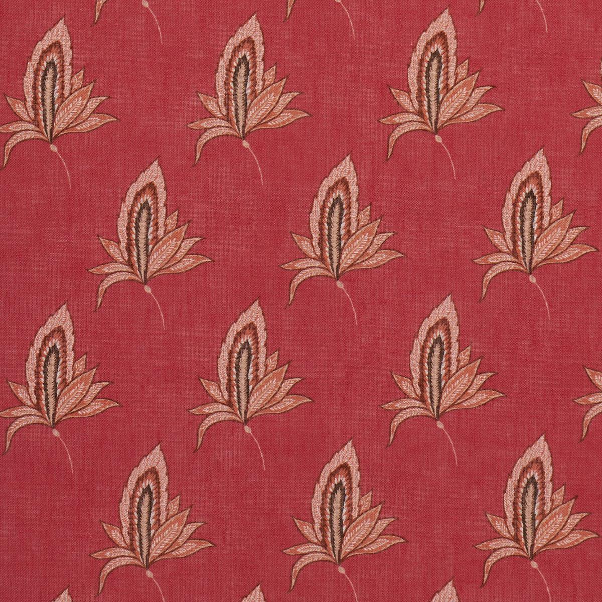 Schumacher Bangalore Imagination Rouge Fabric 182601