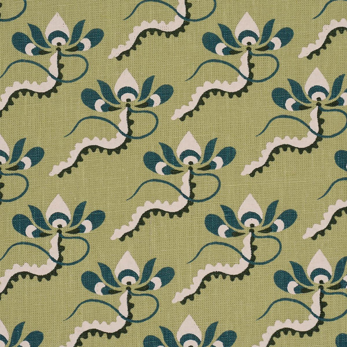 Schumacher Bombay Rainbow Leaf Fabric 182610