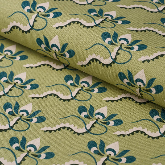 Schumacher Bombay Rainbow Leaf Fabric 182610