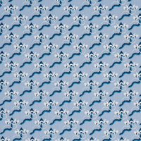 Schumacher Bombay Rainbow Bleu Fabric 182611