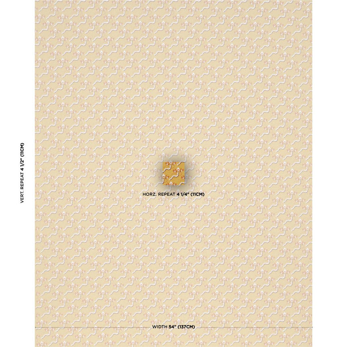 Schumacher Bombay Rainbow Mimosa Fabric Sample 182612