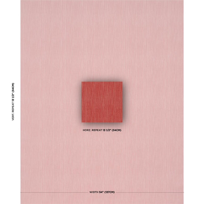 Schumacher Hallucination Coral Fabric Sample 182620