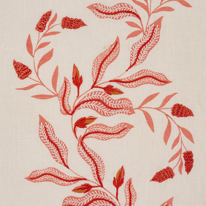 Schumacher Vagary Vines Coral Fabric 182640