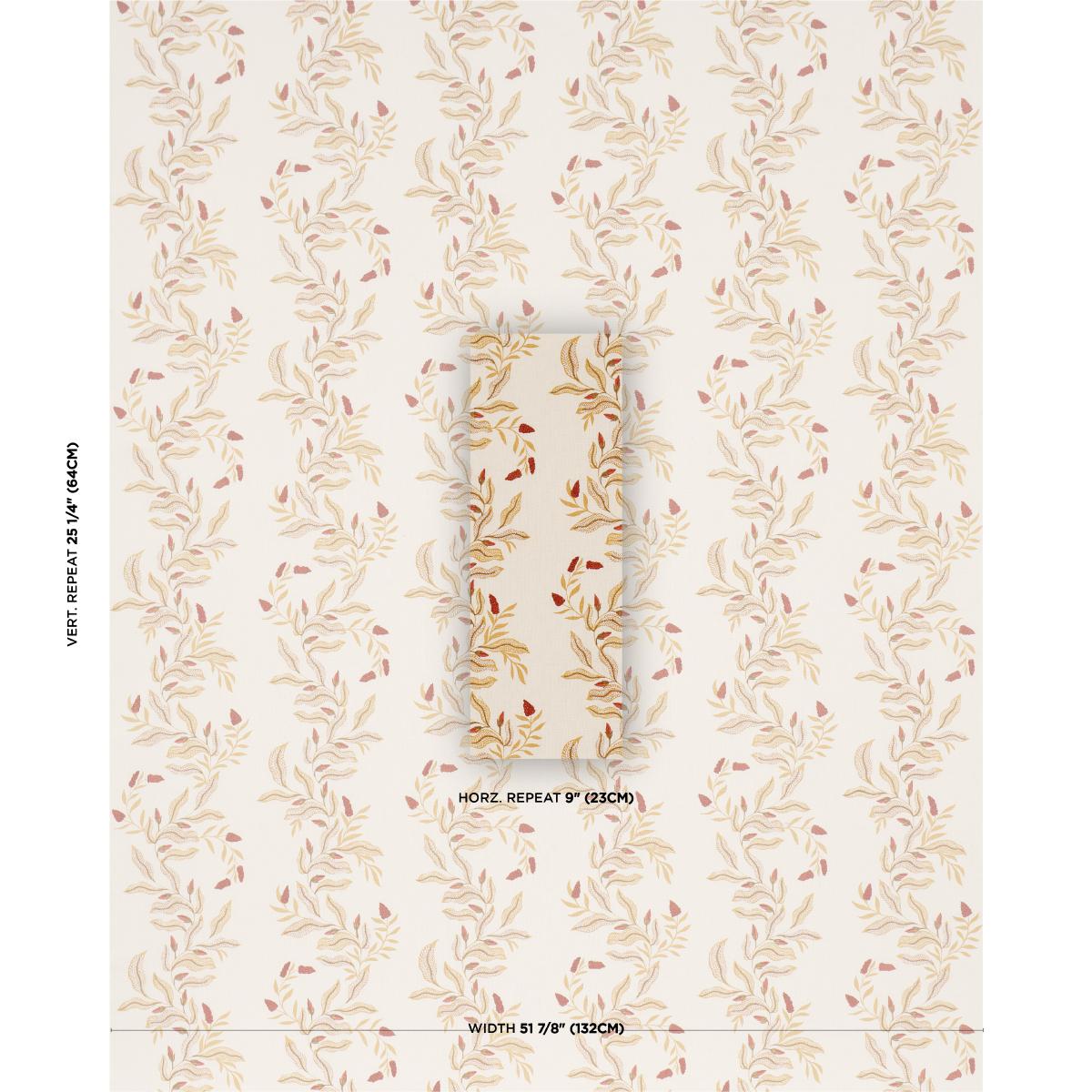 Schumacher Vagary Vines Honeycomb Fabric Sample 182641
